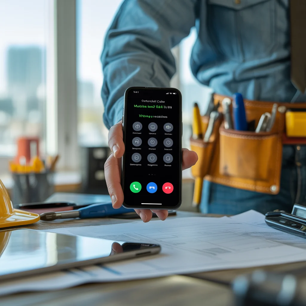 Phone showing missed calls